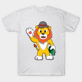 Lion with Book & Hat T-Shirt